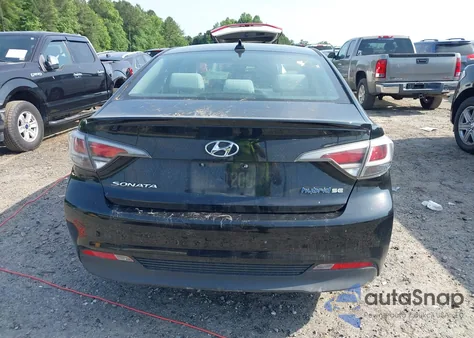 2016 Hyundai Sonata Hybrid/Se from USA, damaged, VIN KMHE24L11GA018549